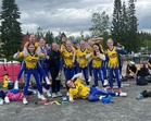 Kumurin D-tytöt saivat nauttia voitosta leirin avauspelissä. 