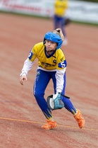 Sieppari Hertta Tirkkonen iski kunnarin Tahkon kenttään heti pelin alussa. Kuva: Rami Myllymaa