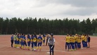 Sinikeltainen oli päivän väri Kokemäen Pitkäjärvellä.
