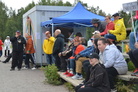 Katsomossa kannustettiin poikia kivasti läp ottelun.
