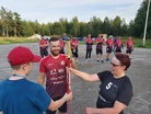 Hutunkeitossa Seppojen Jarmo Korhonen ja Jossittelijoiden Tiina Tuomisto.