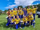 Kumurin D-poikien joukkue sai tuulettaa viittä voittoa viikonloppuna Tampereella.