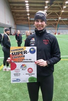 Manse PP:n kapteeni Venla Tanhua toivottaa kaikki paikalle Sastamalan Superlauantaihin 3.5.